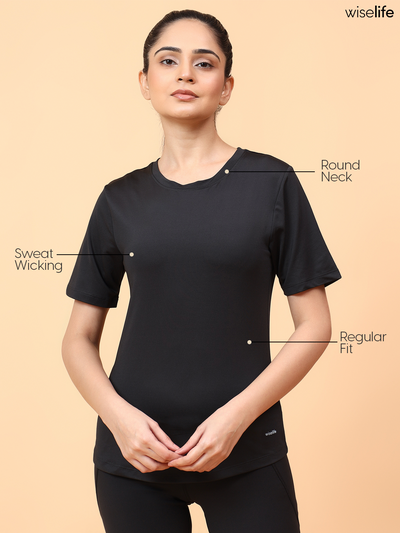Wise Active Classic T-shirt (Black)
