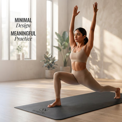 Classic PU and Natural Rubber Yoga Mat 6mm