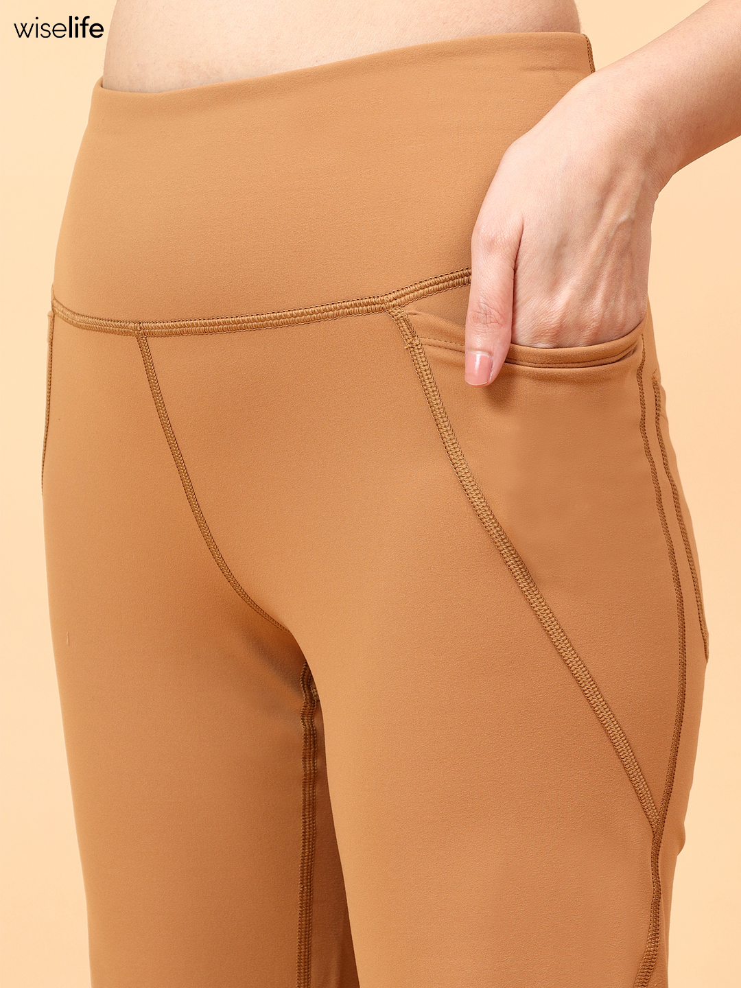 Wise Flare Yoga Legging (Brown)