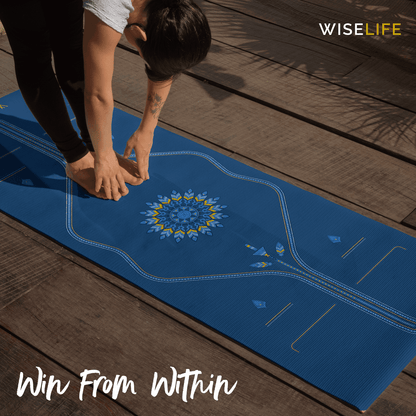 PU Alignment & Natural Rubber Yoga Mat