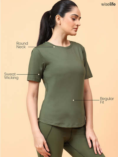 Wise Active Classic T-shirt (Olive green)