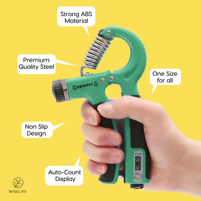 Adjustable Hand Grip with Automatic Counter
