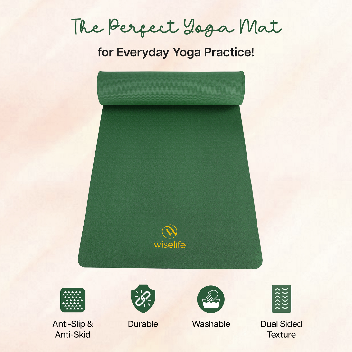 Classic Tpe Yoga Mat - 8 MM