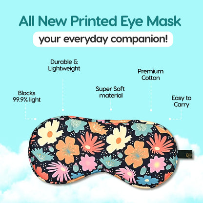 Printed Mulberry Silk Eye Mask