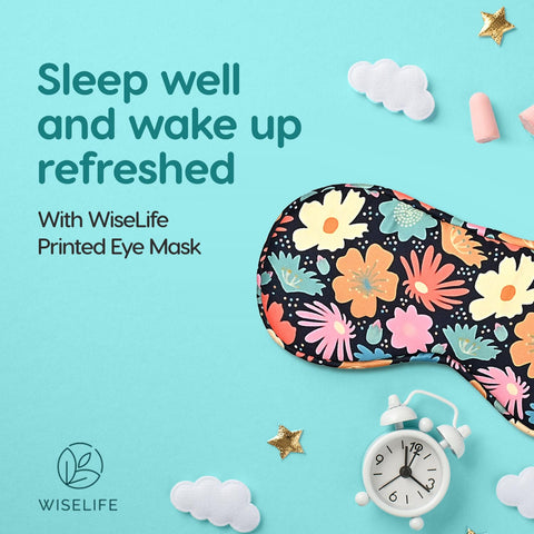 Printed Mulberry Silk Eye Mask