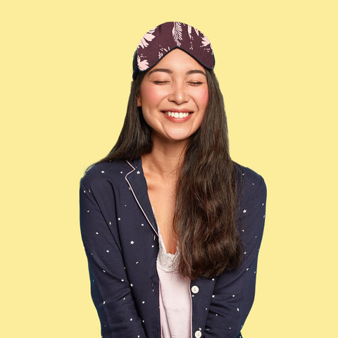 Printed Mulberry Silk Eye Mask