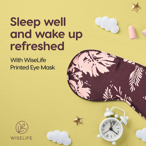 Printed Mulberry Silk Eye Mask