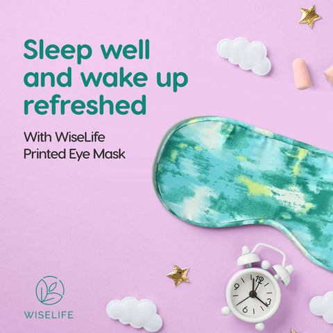 Printed Mulberry Silk Eye Mask
