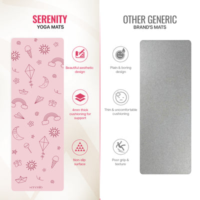 Kids Printed Yoga Mat - 4MM
