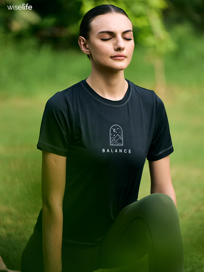 Purpose Printed Active T-shirt (Black)