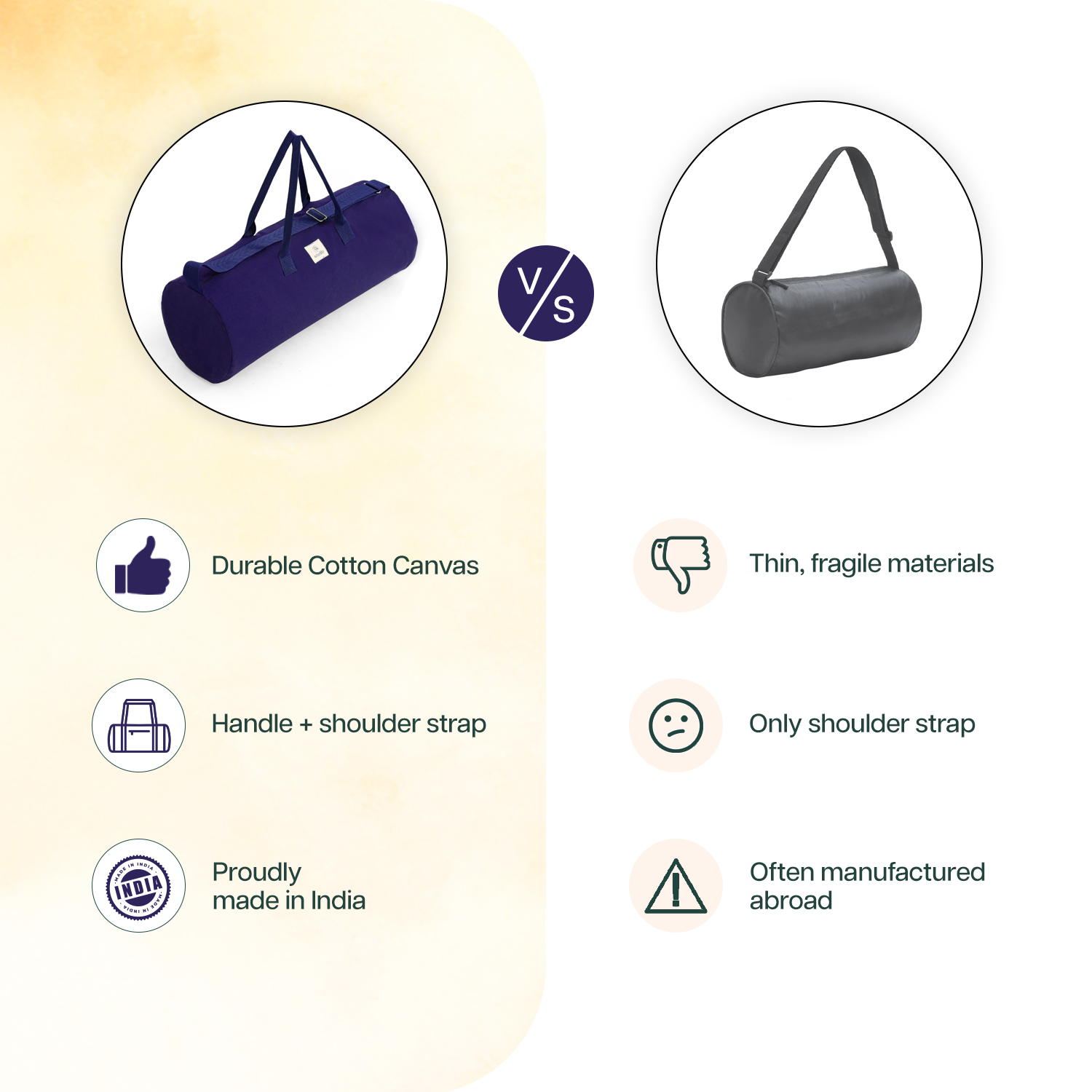 Yoga Mat XL Duffle Bag (Up to 8 mm mats)