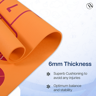 Kids Printed Yoga Mat Hopscotch - 6MM