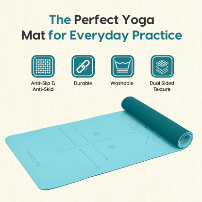 Dual Layer Alignment Yoga Mat