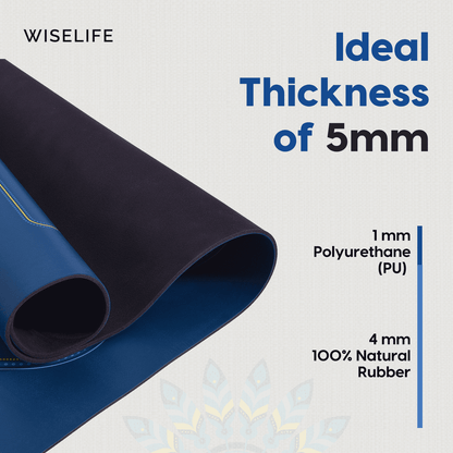 PU Alignment & Natural Rubber Yoga Mat