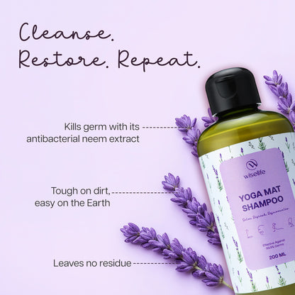 Wiselife Yoga Mat Shampoo- Lavendar 200ml