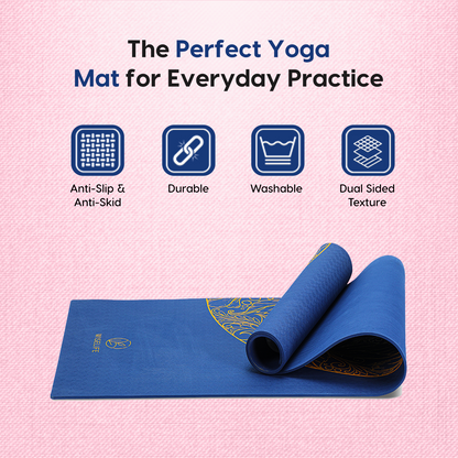 Purpose Printed Yoga Mat - Ocean Gold (6MM)