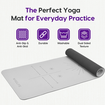 Dual Layer Alignment Yoga Mat