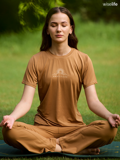 Purpose Printed Active T-shirt (Brown)