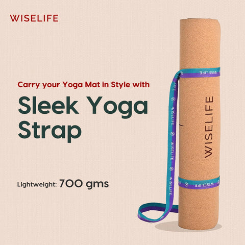 Cork & TPE Alignment Yoga Mat - 5mm