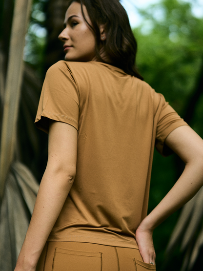 Wise Classic Yoga Top (Brown)