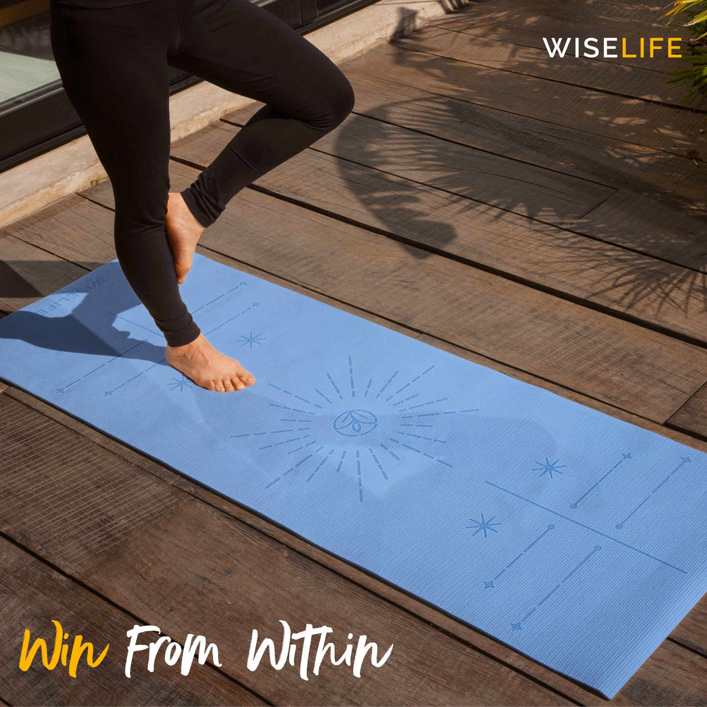 Dual Layer Alignment Yoga Mat