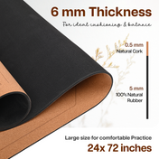 Cork & Natural Rubber Yoga Mat