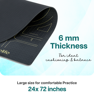 True Alignment TPE Yoga Mat - 6mm