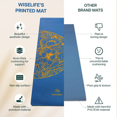 Purpose Printed TPE Yoga Mat-6mm