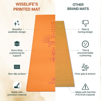 Purpose Printed TPE Yoga Mat-6mm