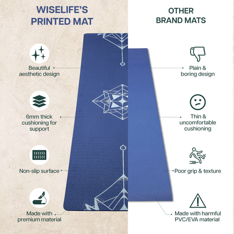 Purpose Printed TPE Yoga Mat-6mm