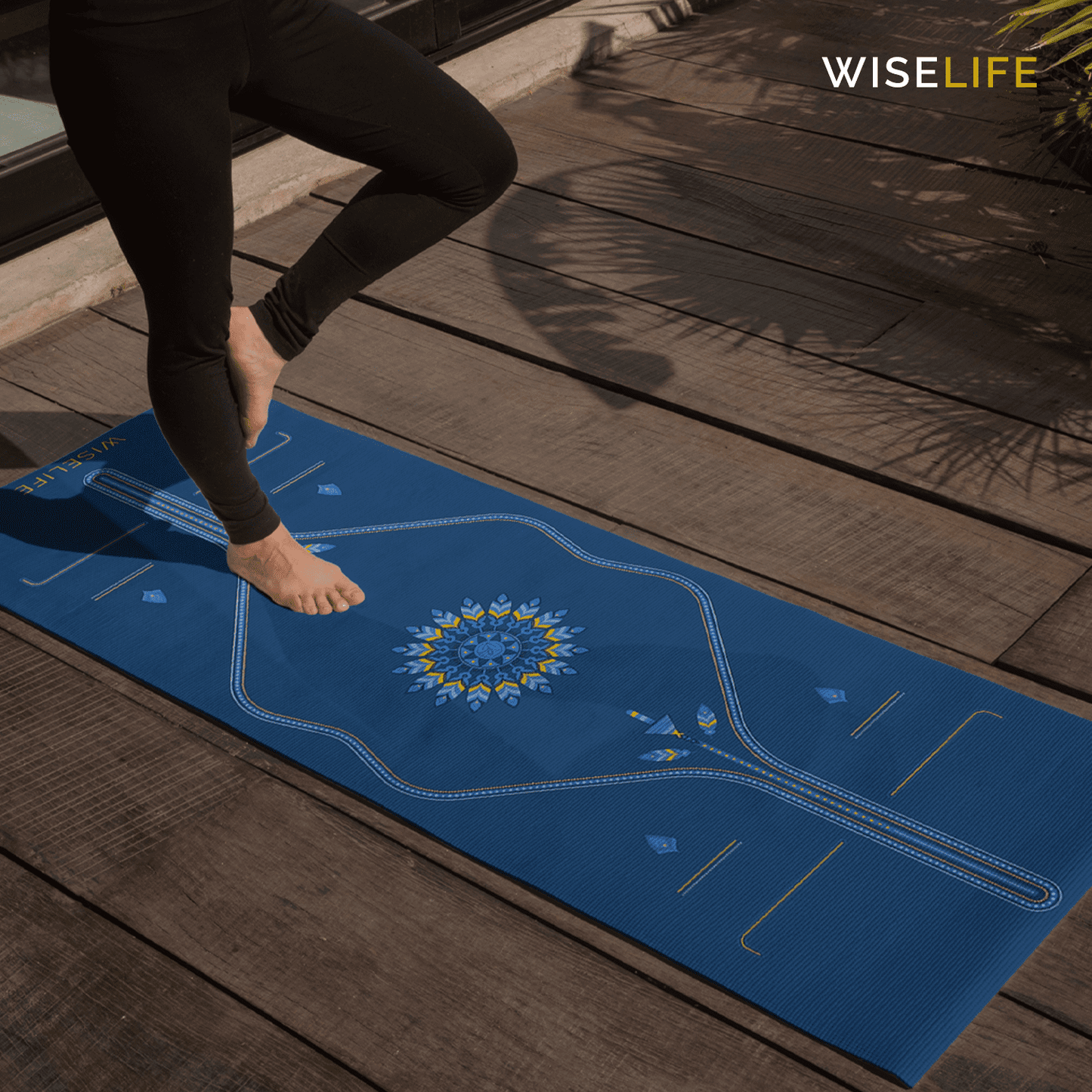 PU Alignment & Natural Rubber Yoga Mat