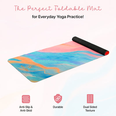 Foldable Microfiber Yoga Mat - 1MM
