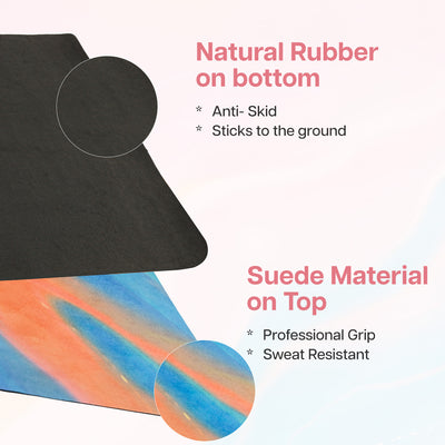 Foldable Microfiber Yoga Mat - 1MM