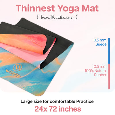 Foldable Microfiber Yoga Mat - 1MM