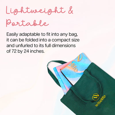 Foldable Microfiber Yoga Mat - 1MM