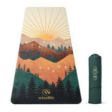 PU Printed & Natural Rubber Yoga Mat - 6mm, Arabian Morning