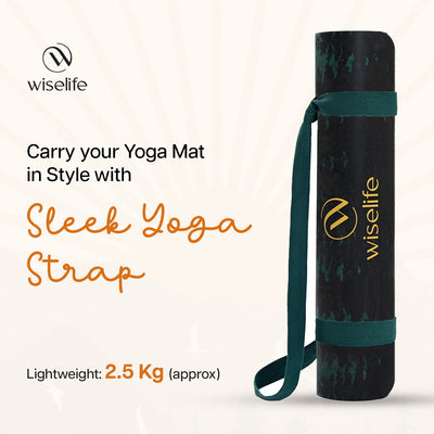 PU Printed & Natural Rubber Yoga Mat - 6mm, Arabian Morning