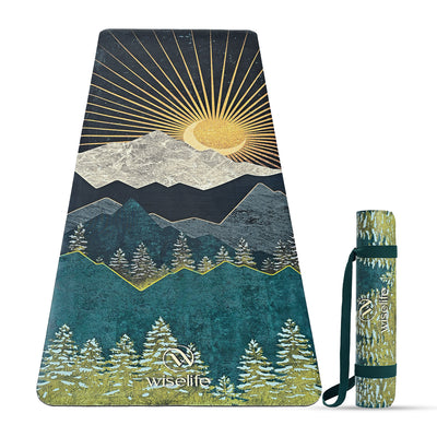 PU & Natural Rubber Yoga Mat - 6mm, Arabian Night