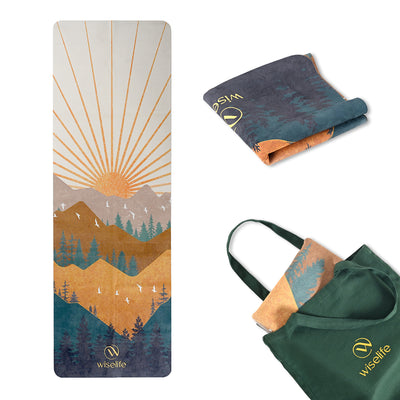 Foldable Microfiber Yoga Mat - 1MM