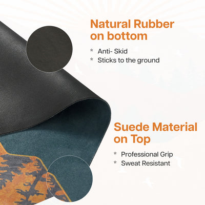 Foldable Microfiber Yoga Mat - 1MM