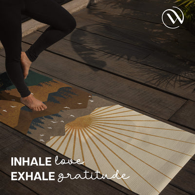 Foldable Microfiber Yoga Mat - 1MM