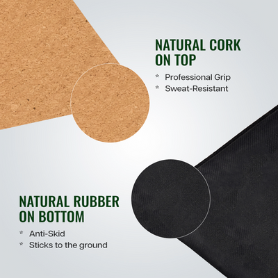Cork & Natural Rubber Yoga Mat