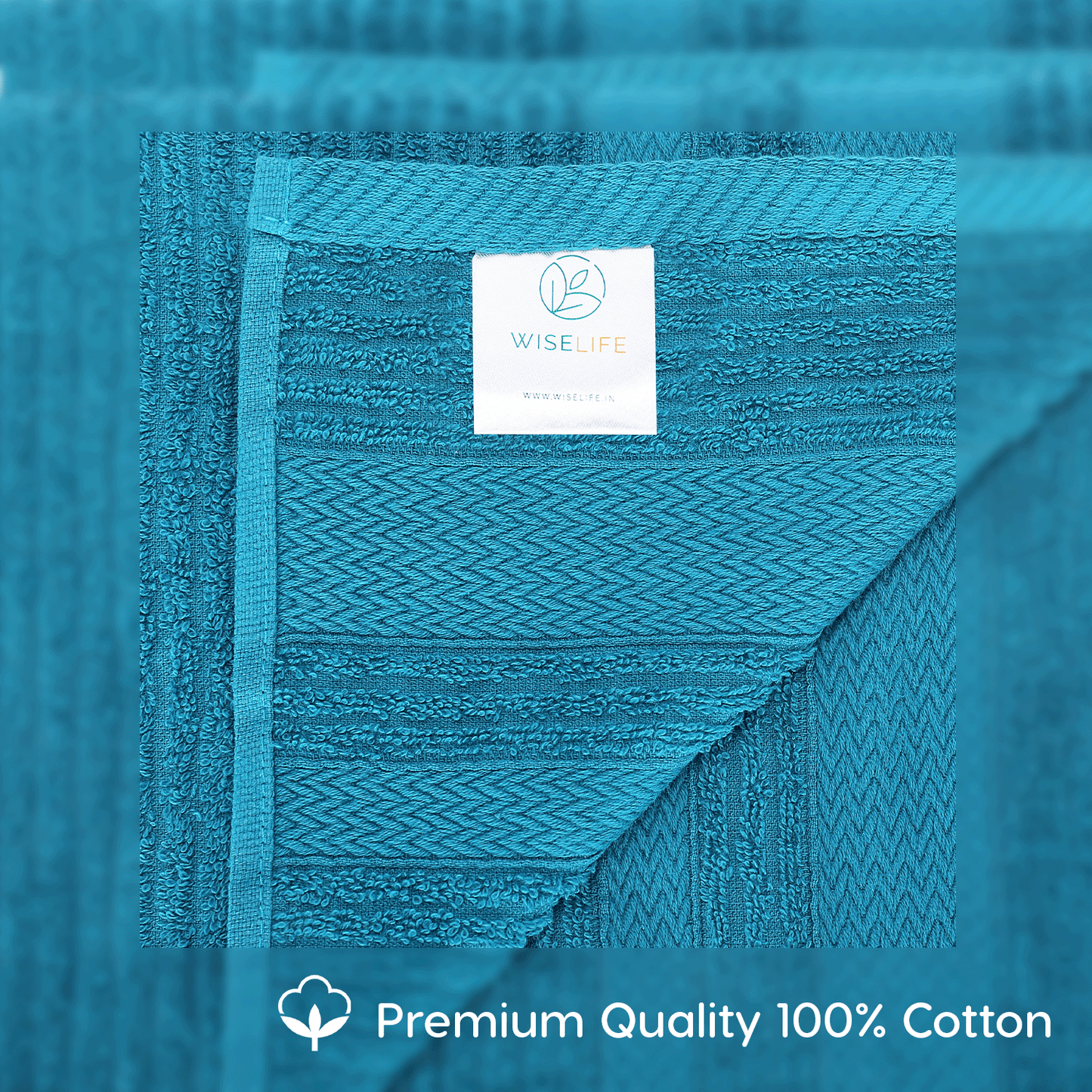 Bath Towel 500 GSM (Turquoise Blue)