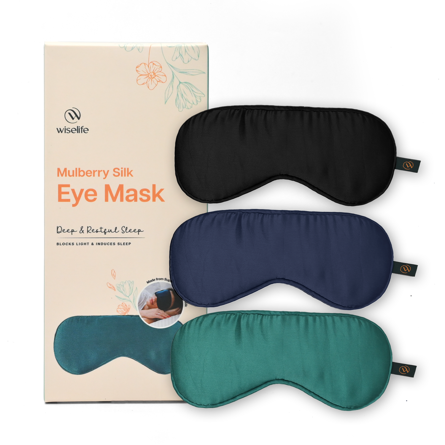 Mulberry Silk Eye Mask (Set of 3