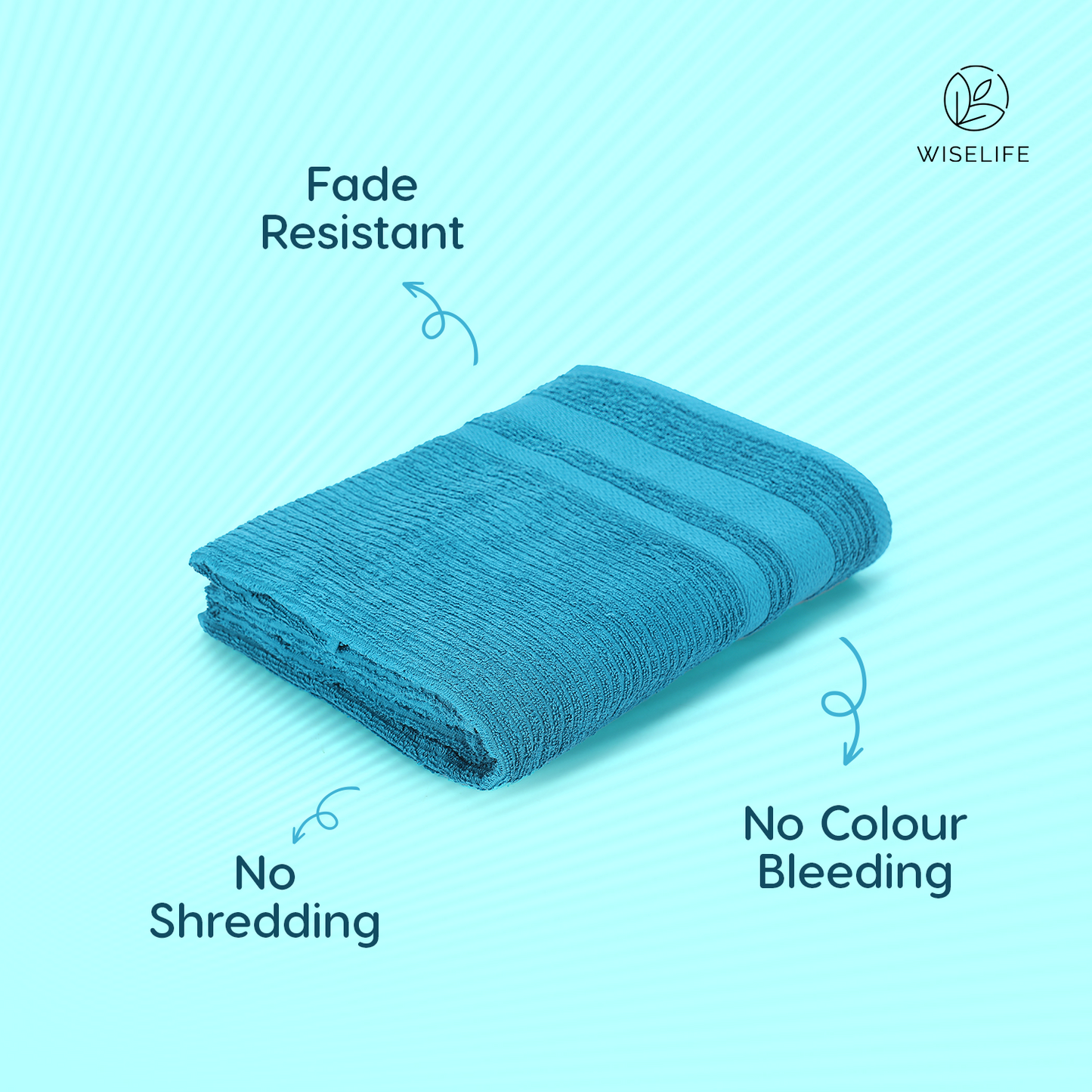 Bath Towel 500 GSM (Turquoise Blue)