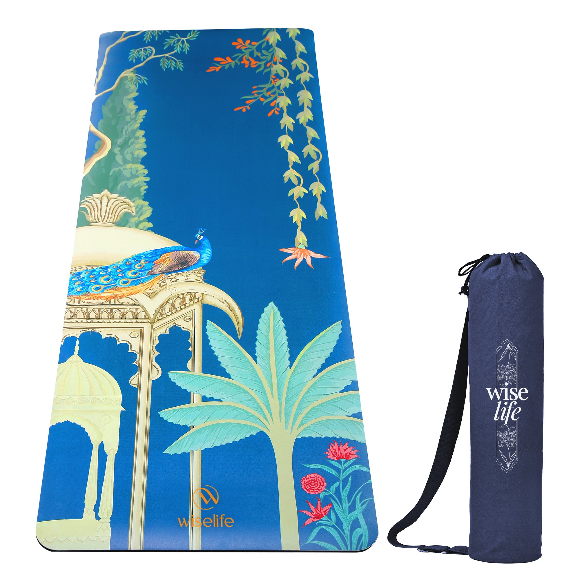 PU Printed & Natural Rubber Yoga Mat - 6mm, Rambagh