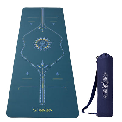 PU Alignment & Natural Rubber Yoga Mat 6mm