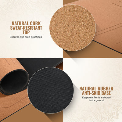 Cork & Natural Rubber Yoga Mat