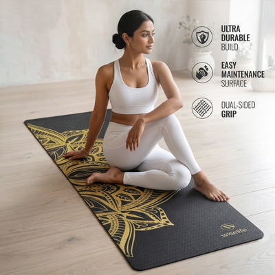 Purpose Printed TPE Yoga Mat-6mm