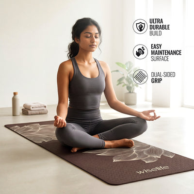 Purpose Printed TPE Yoga Mat-6mm